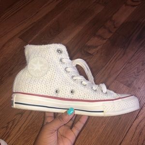 Cotton High Top Converse